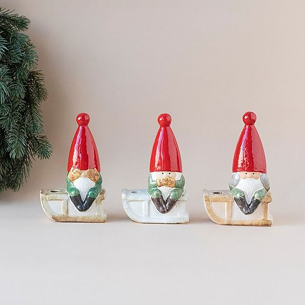 LifTe 北欧の暮らし スウェーデン リサラーソン クリスマス サンタ 家族 陶器