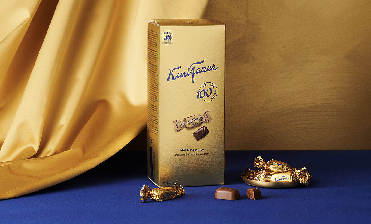 フィンランド定番土産「カール・ファッツェル ミルクチョコレート」100