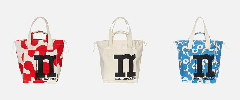 LifTe北欧の暮らし フィンランド マリメッコ marimekko 新作 バッグ mロゴ Monoform bags Solid ソリッド プッロポスティ シティトートバッグ