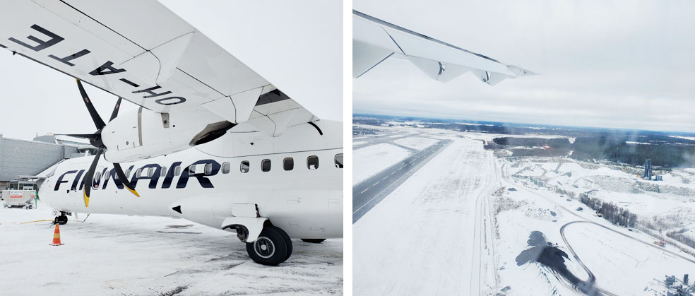 LifTe北欧の暮らし 北欧 北欧出張 北欧旅日記 2日目 前編 フィンランド ヘルシンキ フィンエアー ヴァンター空港 プロペラ機