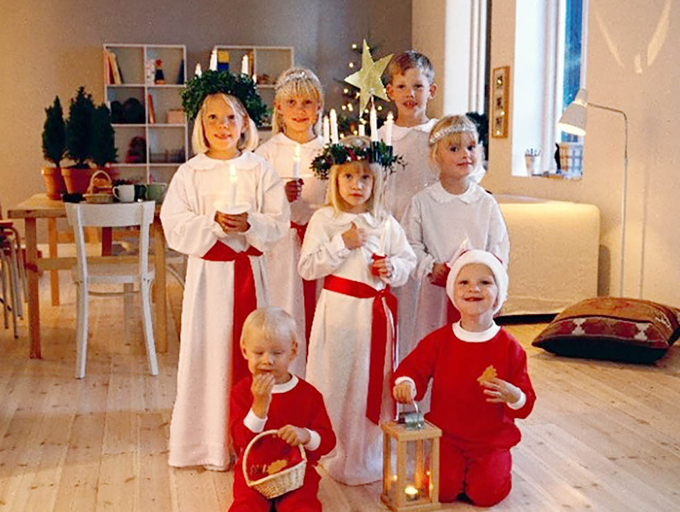 LifTe北欧の暮らし スウェーデンのイケアで開催されるルシアパーティーのイメージ クリスマス