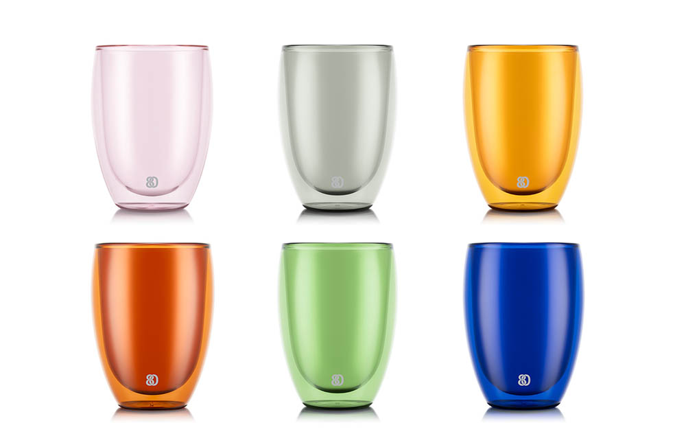 LifTe北欧の暮らし デンマークブランド「BODUM(ボダム)」が創業80周年を迎え それを記念して販売されたカラフルなデザインの限定コレクションPAVINA ダブルウォールグラス（2個セット）