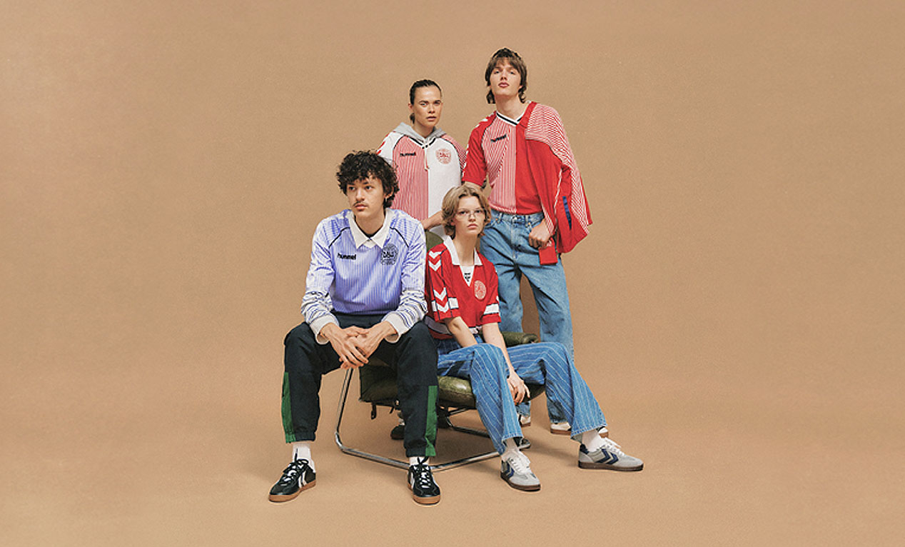 復刻】ヒュンメルから1980年代サッカー デンマーク代表ユニフォーム