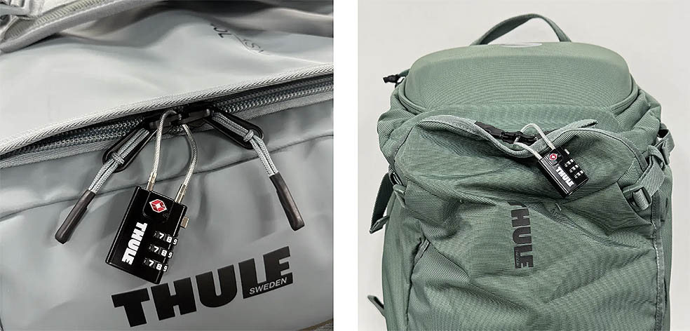LifTe北欧の暮らし スウェーデンブランドTHULE(スーリー)から発売されたTASケーブルロック 旅行 旅行かばん 鍵