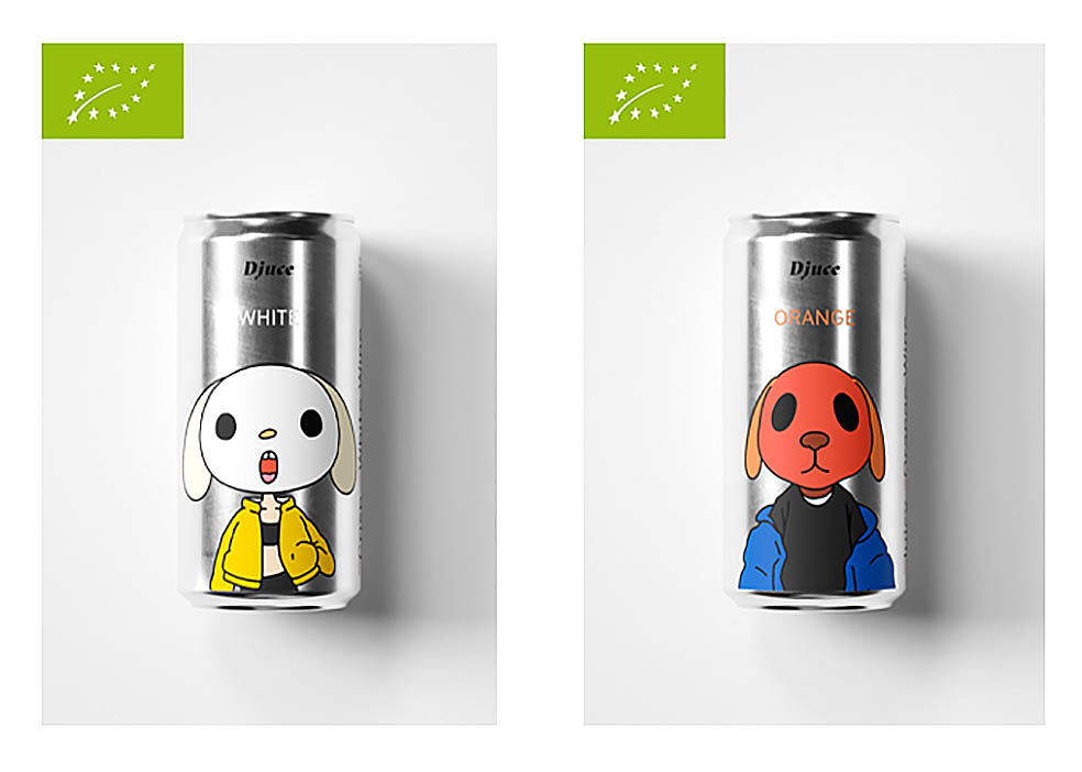 LifTe北欧の暮らし スウェーデンブランド「Djuce(ディージュース)」が販売する缶ワイン クリスプ・ホワイトとジューシー・オレンジ