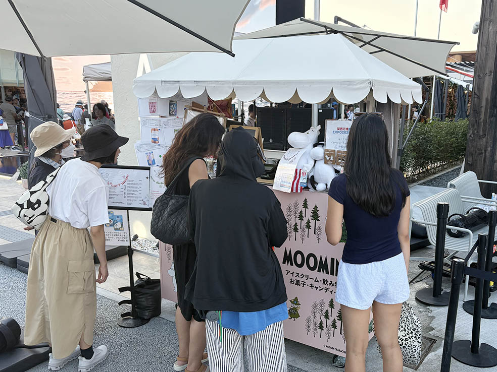 LifTe北欧の暮らし 大阪・関西万博 フィンランド、スウェーデン、ノルウェー、アイスランド、デンマーク5か国で北欧パビリオンの外にあるムーミンカート