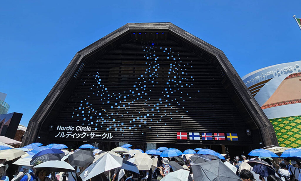 LifTe北欧の暮らし スウェーデンを代表する企業の一つテトラパックもスポンサーになっている大阪・関西万博の北欧パビリオン外観