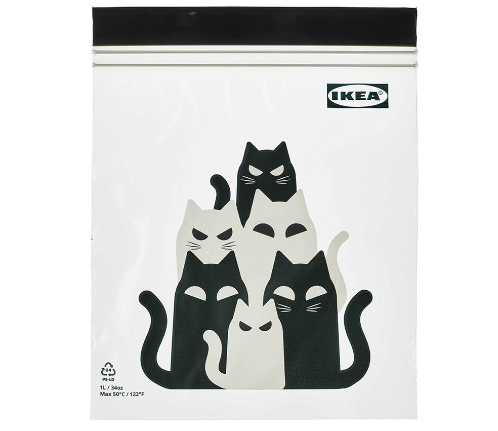 LifTe北欧の暮らし スウェーデン発祥のイケアから8月21日よりは椿井されたハロウィンにぴったりな「KUSTFYR/クストフィール」コレクションのフリーザーバッグ