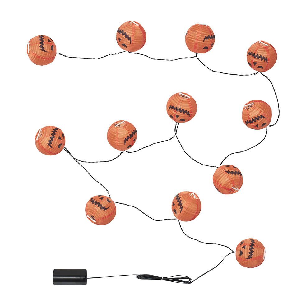 LifTe北欧の暮らし スウェーデン発祥のイケアから8月21日よりは椿井されたハロウィンにぴったりな「KUSTFYR/クストフィール」コレクションのLEDライトチェーン 全12球