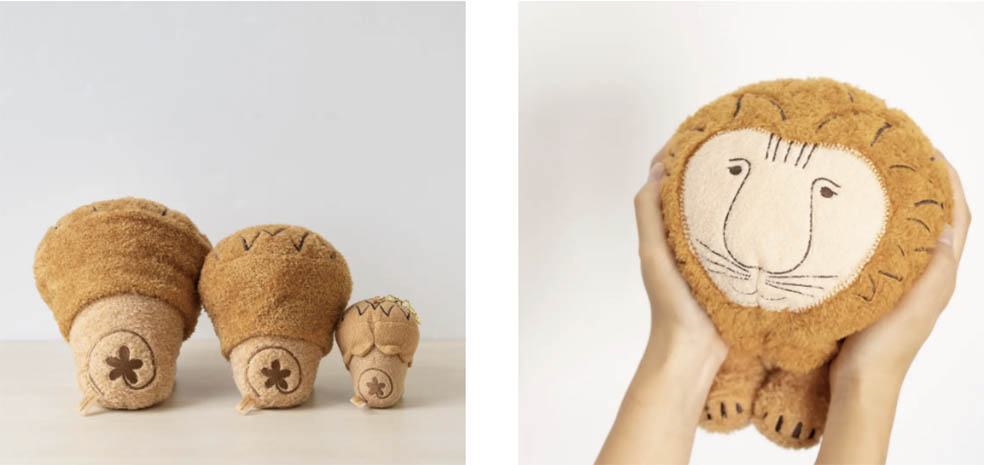 LifTe北欧の暮らし スウェーデンを代表する芸術家リサ・ラーソンのキャラクターをぬいぐるみにした「抱きしめられる、リサ・ラーソン」の新作「抱きしめられるライオン」
