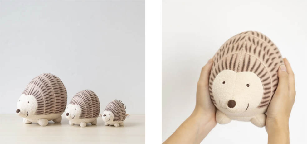 LifTe北欧の暮らし スウェーデンを代表する芸術家リサ・ラーソンのキャラクターをぬいぐるみにした「抱きしめられる、リサ・ラーソン」の新作「抱きしめられるはりねずみ」