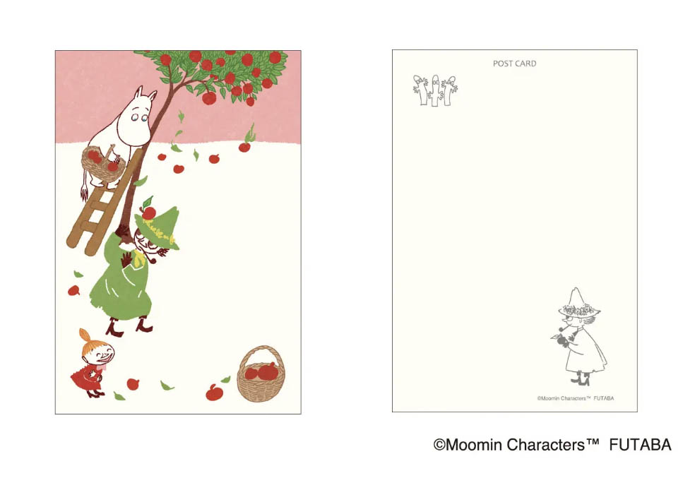 LifTe北欧の暮らし 8月18日から全国の郵便局と郵便局のオンラインショップで販売されるムーミンたちがデザインされた郵便はがき スナフキン リトルミイ