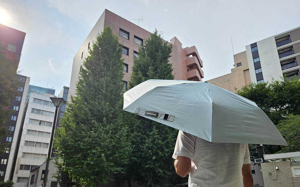 LifTe北欧の暮らし スウェーデンブランドinnovator(イノベーター)の晴雨兼用折りたたみ傘「IN-60M」のペールグリーン