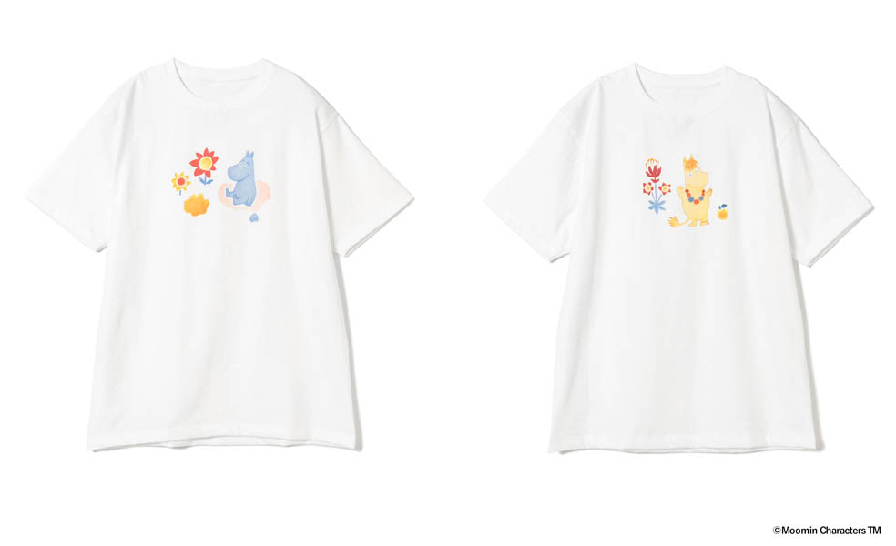 LifTe北欧の暮らし フィンランド出身の小説家トーベ・ヤンソンが描いたムーミンの小説が誕生して今年で80周年ということでビームスとコラボ 販売されるTーシャツ ペイントにはムーミンとスノークのおじょうさんが描かれている