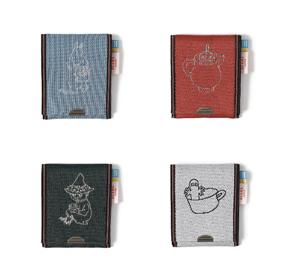 LifTe北欧の暮らし フィンランド出身の小説家トーベ・ヤンソンが描いたムーミンの小説が誕生して今年で80周年ということでビームスとコラボ 販売されるコインケースにはムーミン、ニョロニョロ、スナフキン、リトルミイが描かれている