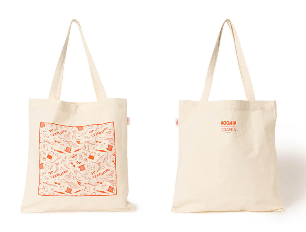 LifTe北欧の暮らし フィンランド出身の小説家トーベ・ヤンソンが描いたムーミンの小説が誕生して今年で80周年ということでビームスとコラボ 販売されるトートバッグにはスナフキンの帽子やムーミンママのバッグも描かれている