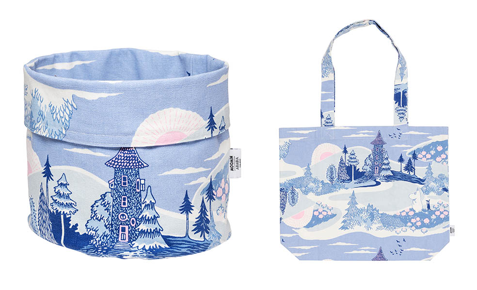 LifTe北欧の暮らし フィンランド 9月10日から発売されるムーミンアラビアと赤十字がコラボをした新コレクション「Home at Last（ホーム アット ラスト）」ストレージバスケットとトートバッグ