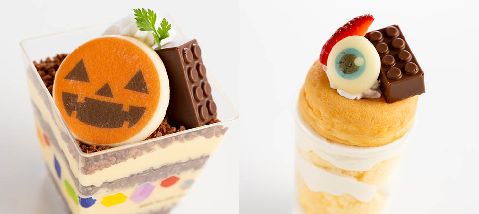 LifTe北欧の暮らし デンマーク発祥で愛知県名古屋市にあるレゴランドジャパンリゾートで10月3日(金)～11月3日(月・祝)の期間開催されるハロウィンパーティーのジャック・オー・ランタンのパンプキンティラミスとモンスターカップケーキ プレーン/チョコ