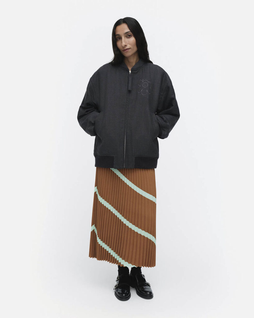 LifTe北欧の暮らし フィンランドのマリメッコが販売中の2025年フォールウィンターコレクション 【Monumentti】ジャケット 【Basso】スカート