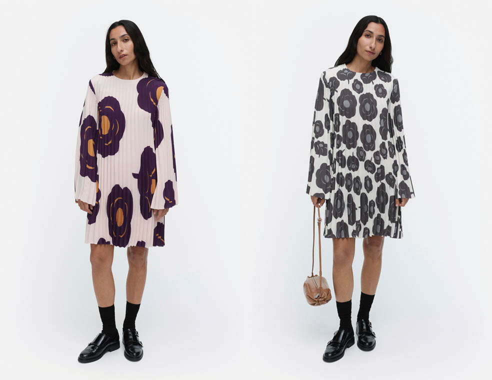 LifTe北欧の暮らし フィンランドのマリメッコが販売中の2025年フォールウィンターコレクション 【Tumma】 ワンピース