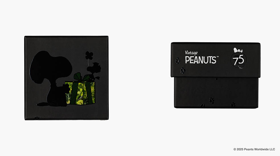 LifTe北欧の暮らし デンマーク出身のフラワーアーティスト ニコライ・バーグマンがフラワーボックス誕生25周年を記念して 今年75周年を迎えるピーナッツ(スヌーピー)とコラボしたアイテム「Nicolai Bergmann meets PEANUTS」の“Journey Black ジャーニー ブラック”