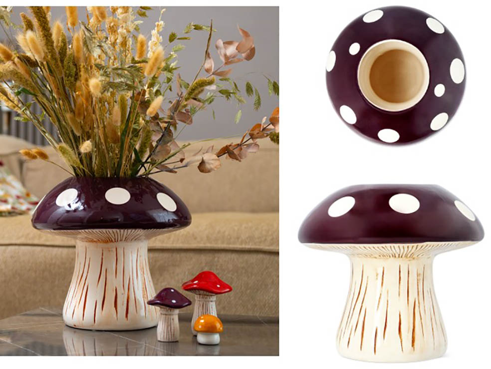 LifTe北欧の暮らし デンマーク発祥のライフスタイル雑貨ストア フライングタイガーコペンハーゲンが発売するきのこシリーズの【楽天市場ストア＆一部店舗限定】 フラワーベース