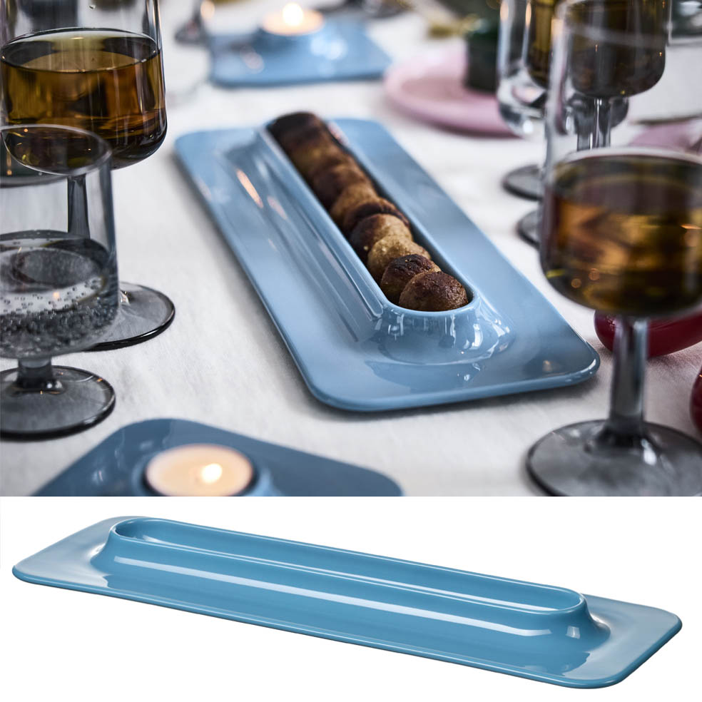 LifTe北欧の暮らし スウェーデン発祥のイケアがスウェーデン出身のアーティストGustaf Westman（グスタフ・ウェストマン）がデザインした新コレクション【VINTERFINT/ヴィンテルフィント 2025】 サービングプレート