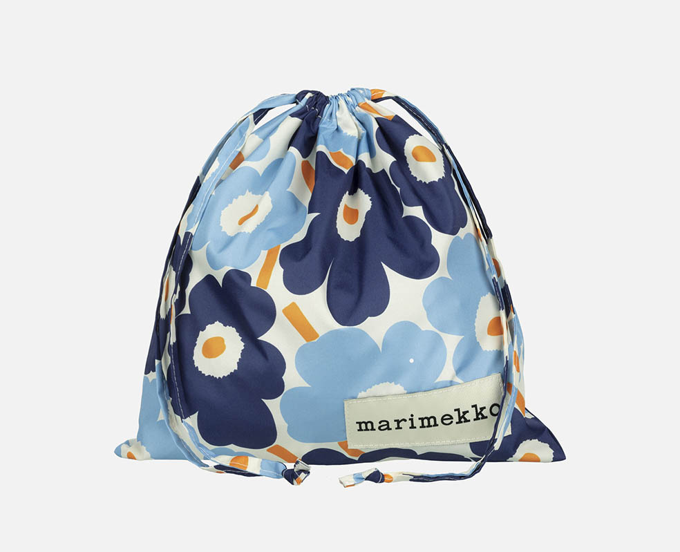 LifTe北欧の暮らし フィンランドのマリメッコが9月26日(金)から発売するマイヤイソラがデザインしたウニッコ柄を配したMini Unikkoの巾着