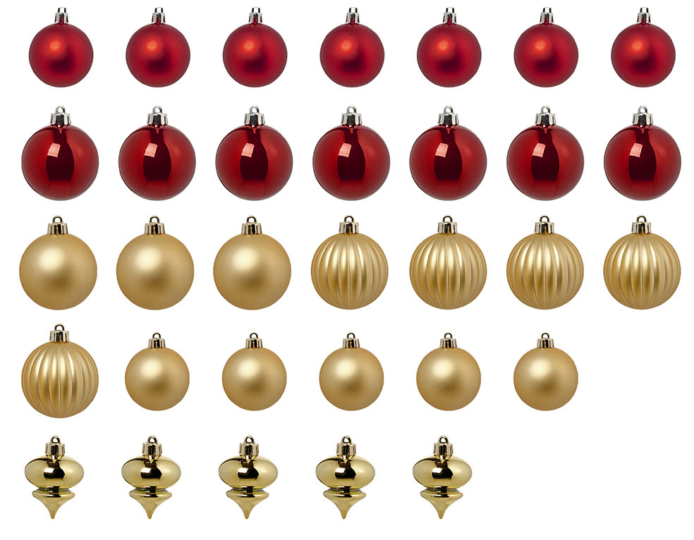 LifTe北欧の暮らし スウェーデン発祥のIKEAが販売する【VINTERFINT/ヴィンテルフィント 2025】 クリスマスツリーオーナメント32点セット