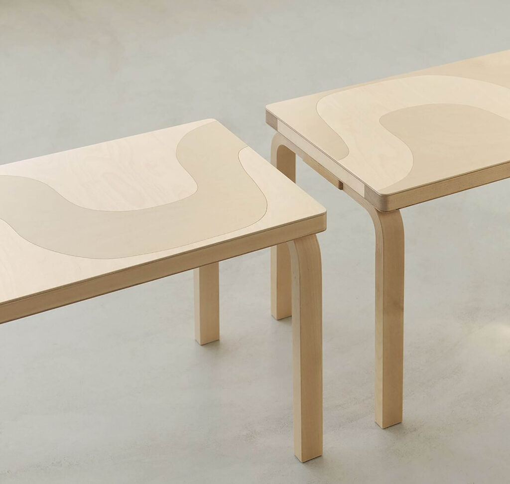 LifTe北欧の暮らし フィンランドのアルテックとマリメッコがコラボをして発売されるベンチ 柄のデザインはマイヤ・イソラ セイレーニ Seireeni