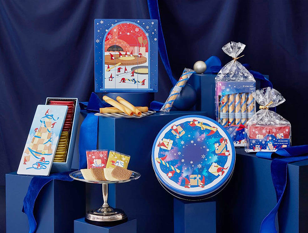 LifTe北欧の暮らし スウェーデン ヨックモックの2025年クリスマス商戦で発売される「ヨックモック クリスマス コレクション2025」 妖精トムテがデザインされている