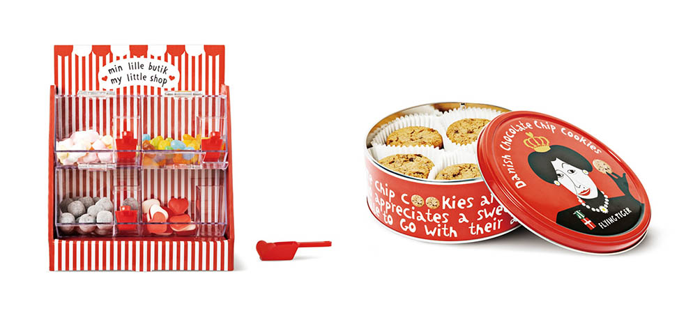 LifTe北欧の暮らし デンマーク発祥のライフスタイル雑貨店フライングタイガーが川越の百貨店まるひろ川越店でポップアップストアを展開 販売されるキャンディコンテナ チョコチップクッキー