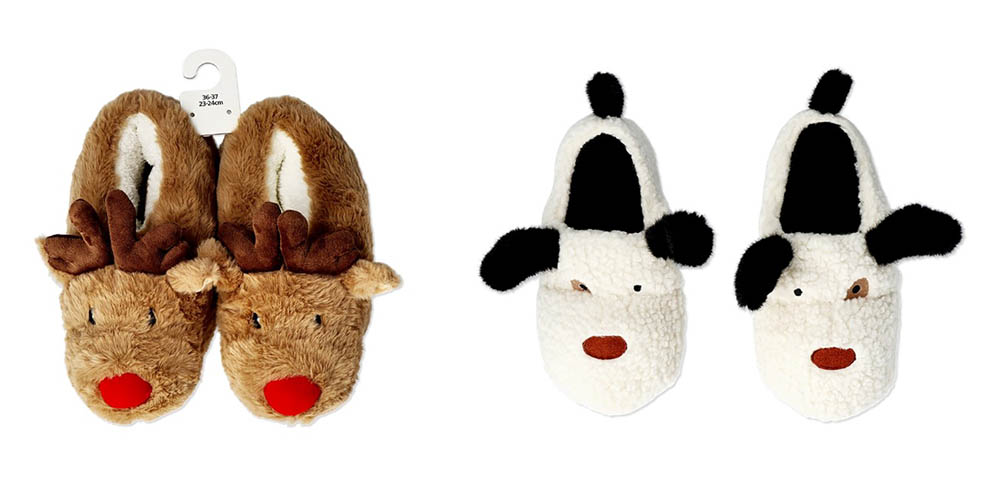 LifTe北欧の暮らし デンマーク発のライフスタイル雑貨店「フライングタイガー コペンハーゲンで販売されるスリッパ（トナカイ／犬）