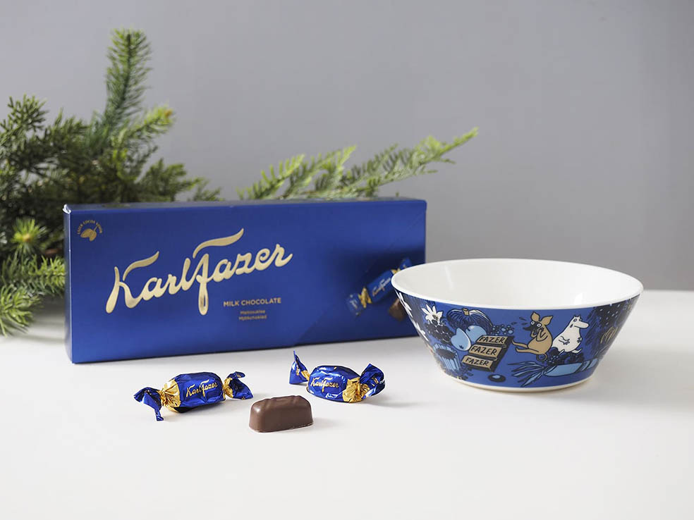 LifTe北欧の暮らし 12月5日に発売される フィンランドのチョコレートブランド「ファッツェル」とムーミンアラビアのコラボアイテム ムーミン x アラビア x ファッツェル ボウル 15cm