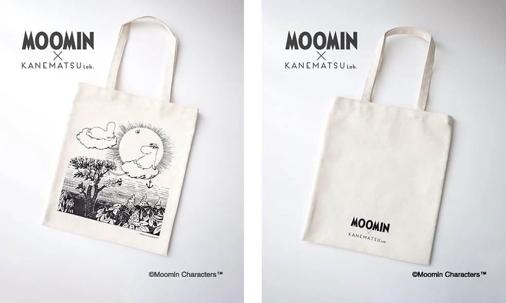 LifTe北欧の暮らし ムーミンと銀座かねまつがコラボして発売されたトートバッグ フィンランドのトーベ・ヤンソンが描いたたのしいムーミン一家