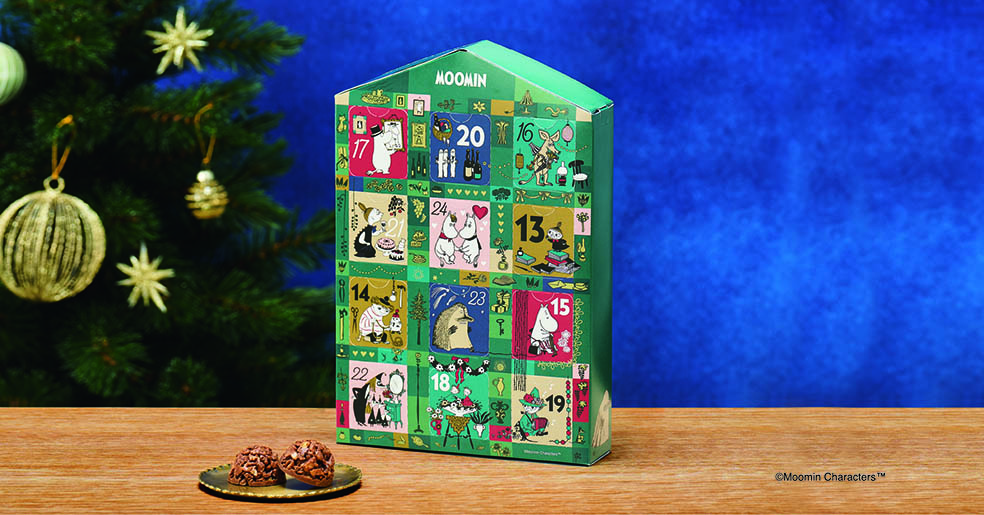 LifTe北欧の暮らし フィンランドの人気キャラクター ムーミンデザインのアドベントカレンダーが販売開始 中にはクランキーチョコレートが入っている 
