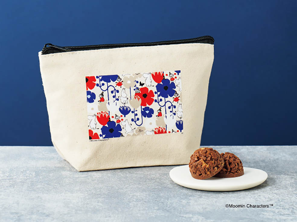LifTe北欧の暮らし フィンランドの人気キャラクター ムーミンデザインのチョコクランチが入ったポーチ