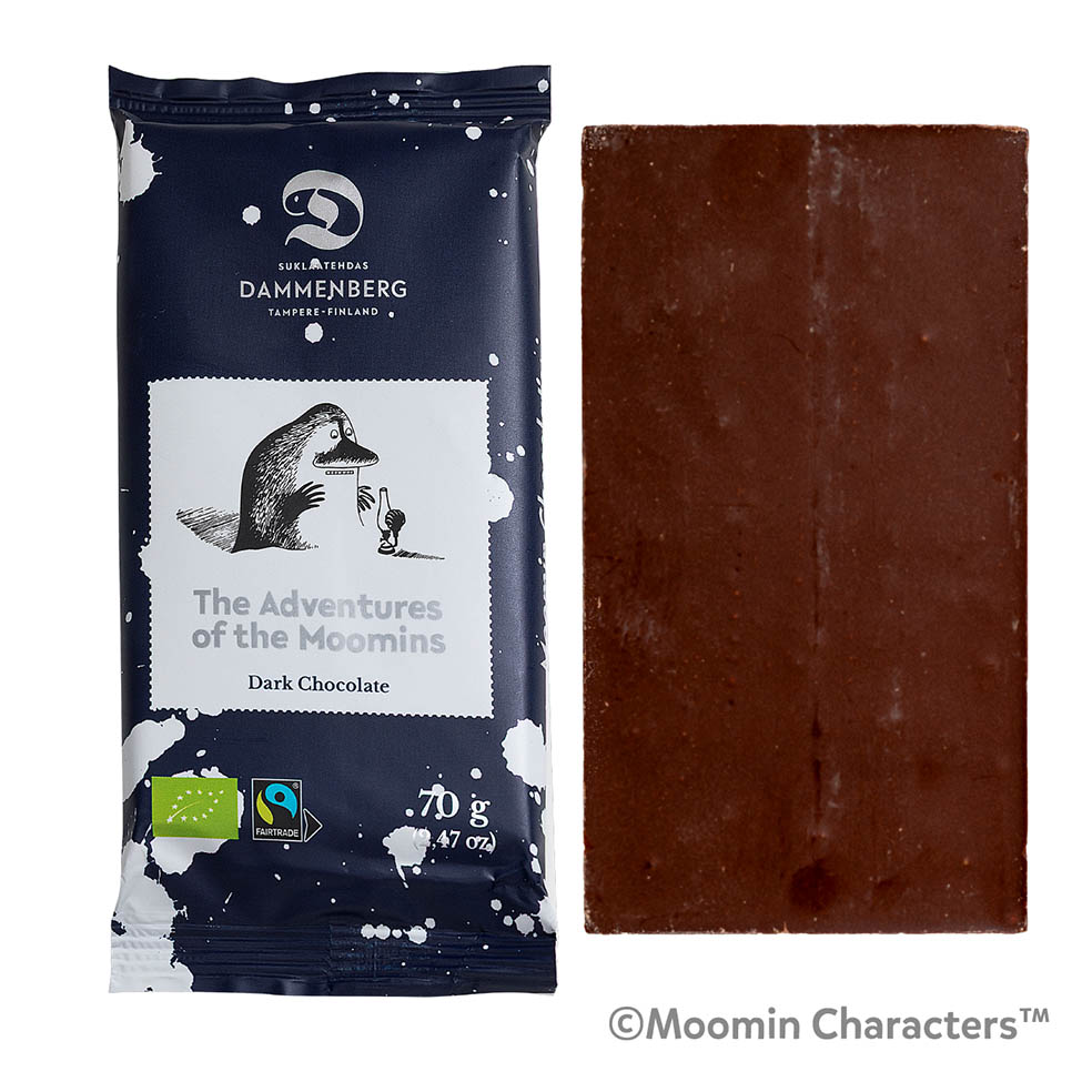 LifTe北欧の暮らし フィンランドの家族経営で作られるチョコレートブランド「DAMMENBERG(ダンメンベルグ)」から発売されるムーミンデザインのオーガニックチョコレート ムーミン 有機ダークチョコレート カカオ79％