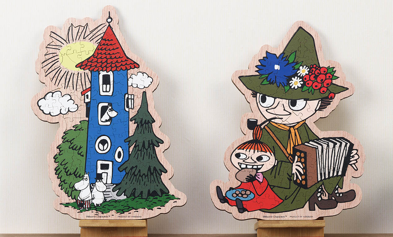 ムーミンやしきとスナフキンが“立体パズル”に！遊んで飾れるムーミンの