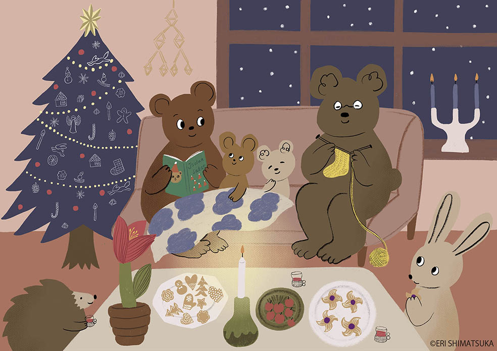 LifTe北欧の暮らし フィンランド スウェーデン デンマーク 11月12日から札幌大丸で開催される「北欧展2025」のメインビジュアル 手がけたのは島塚絵里さん