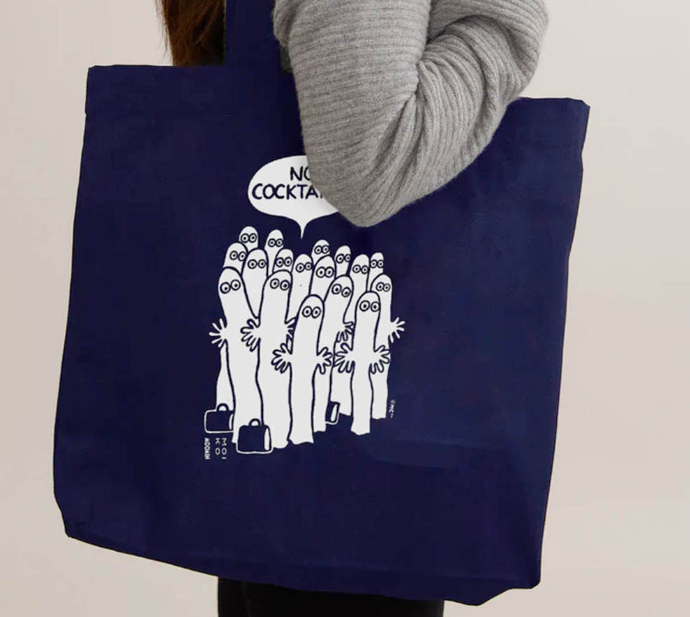 LifTe北欧の暮らし 11月20日(木)から松坂屋静岡店で開催される「北欧展2025」で販売される フィンランドのブランドモイコのムーミンデザインリフレクタートートバッグ