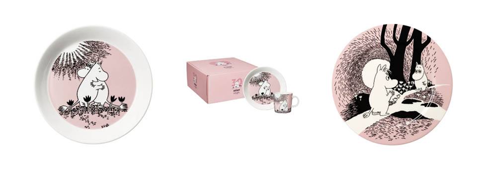 LifTe北欧の暮らし フィンランドのムーミンアラビア から2026年発売されるLOVE(ラブ)マグの30周年記念コレクション マグとプレートのセット スノークのおじょうさん