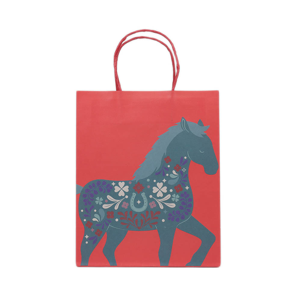 LifTe北欧の暮らし デンマーク発の雑貨ブランド「フライングタイガーコペンハーゲン」が発売する2026年の干支 午(うま/馬)デザインのギフトバッグ