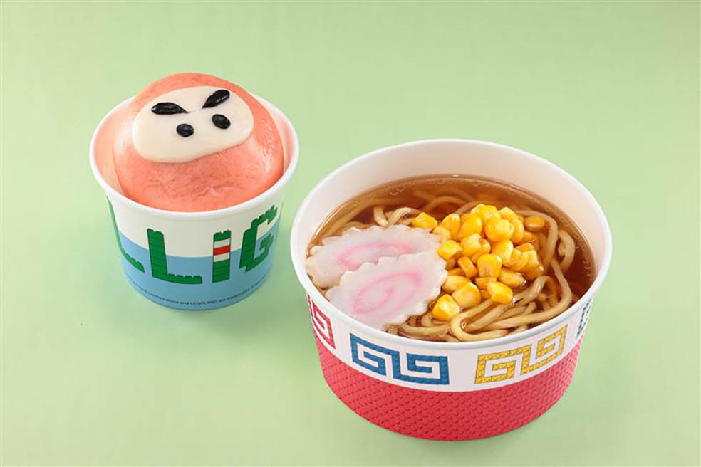 LifTe北欧の暮らし デンマーク発祥のレゴが展開する愛知県のレゴランドで1月31日(土)~3月15日(日)の期間開催される「レゴⓇ ニンジャゴー」の世界観を体験できる期間限定イベント『ゴー・フル・ニンジャ トレーニング・アカデミー2026』で食べられるキッズラーメンセット 豚まん付き