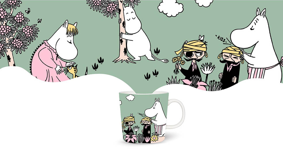 LifTe北欧の暮らし フィンランドのムーミンアラビアから2月18日(水)に発売される「Loving Care(ラビングケア)」のメインビジュアル ムーミン スノークのお嬢さん ムーミンママと海賊