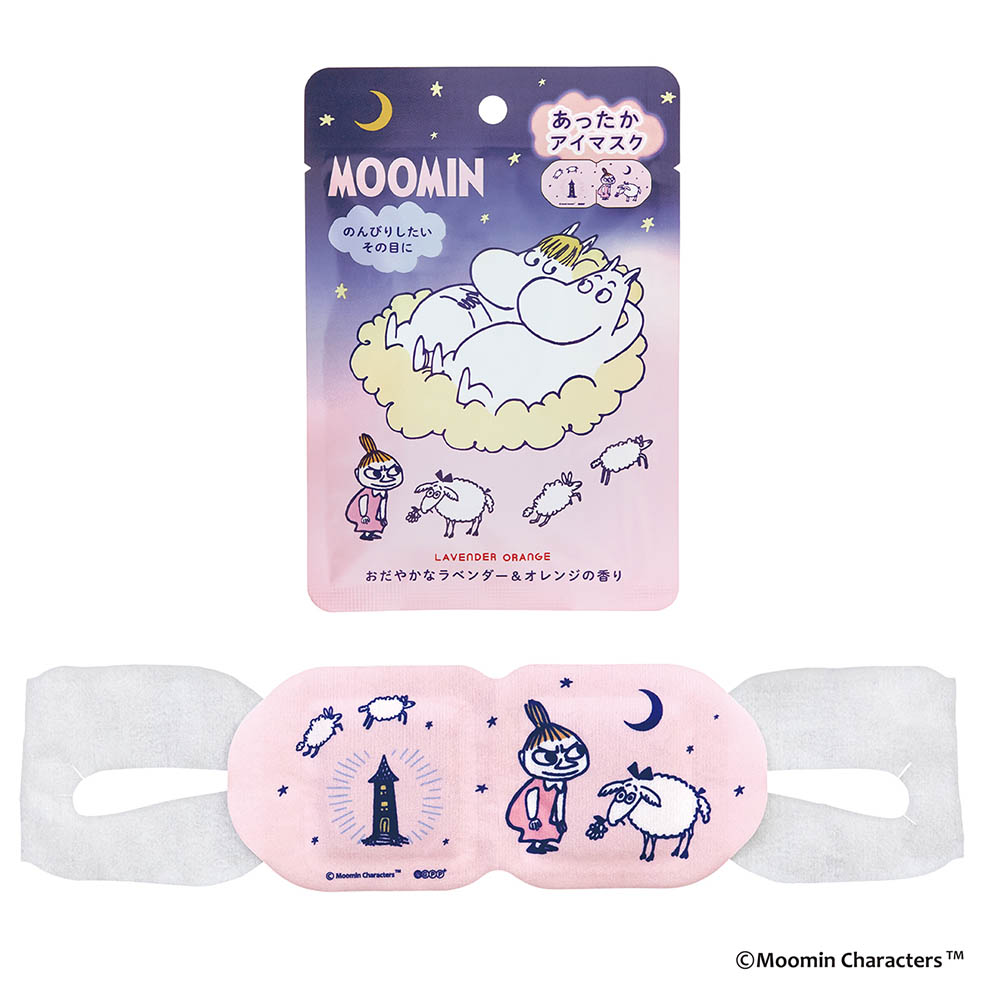 LifTe北欧の暮らし フィンランド トーベ・ヤンソンが描いたムーミンの物語に登場するムーミン、スノークのお嬢さん、リトルミィがデザインされたあったかアイマスク