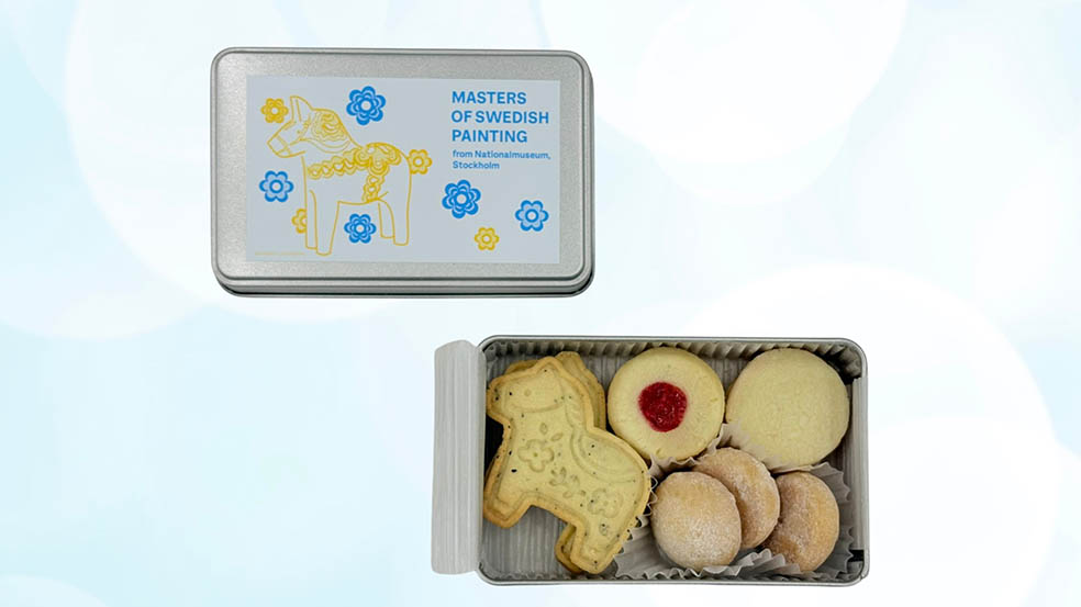 LifTe北欧の暮らし 1月27日(火)から東京都美術館(東京・上野公園)で開催される展覧会「スウェーデン絵画 北欧の光、日常のかがやき」で販売される【FIKAFABRIKEN】 オリジナルクッキー缶