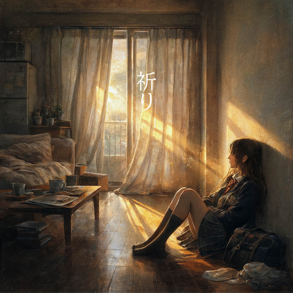 LifTe北欧の暮らし スウェーデンで撮影した藤川千愛が歌うMV「祈り」のメインビジュアル アニメ「死亡遊戯で飯を食う。」のエンディングテーマ