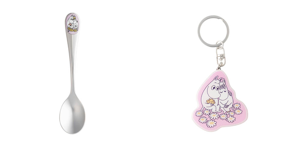 LifTe北欧の暮らし フィンランドのムーミンアラビアから2月18日(水)に発売されるムーミンとスノークのおじょうさんがデザインされた「Sweethearts（スイートハーツ）」のコーヒースプーンとキーチェーン