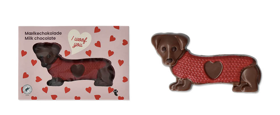 LifTe北欧の暮らし デンマーク発祥のライフスタイル雑貨店「フライングタイガー コペンハーゲン」が発売する2026年バレンタインアイテムのチョコレート(犬)